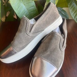 Steve Madden suede and metallic Slip-On Shoes